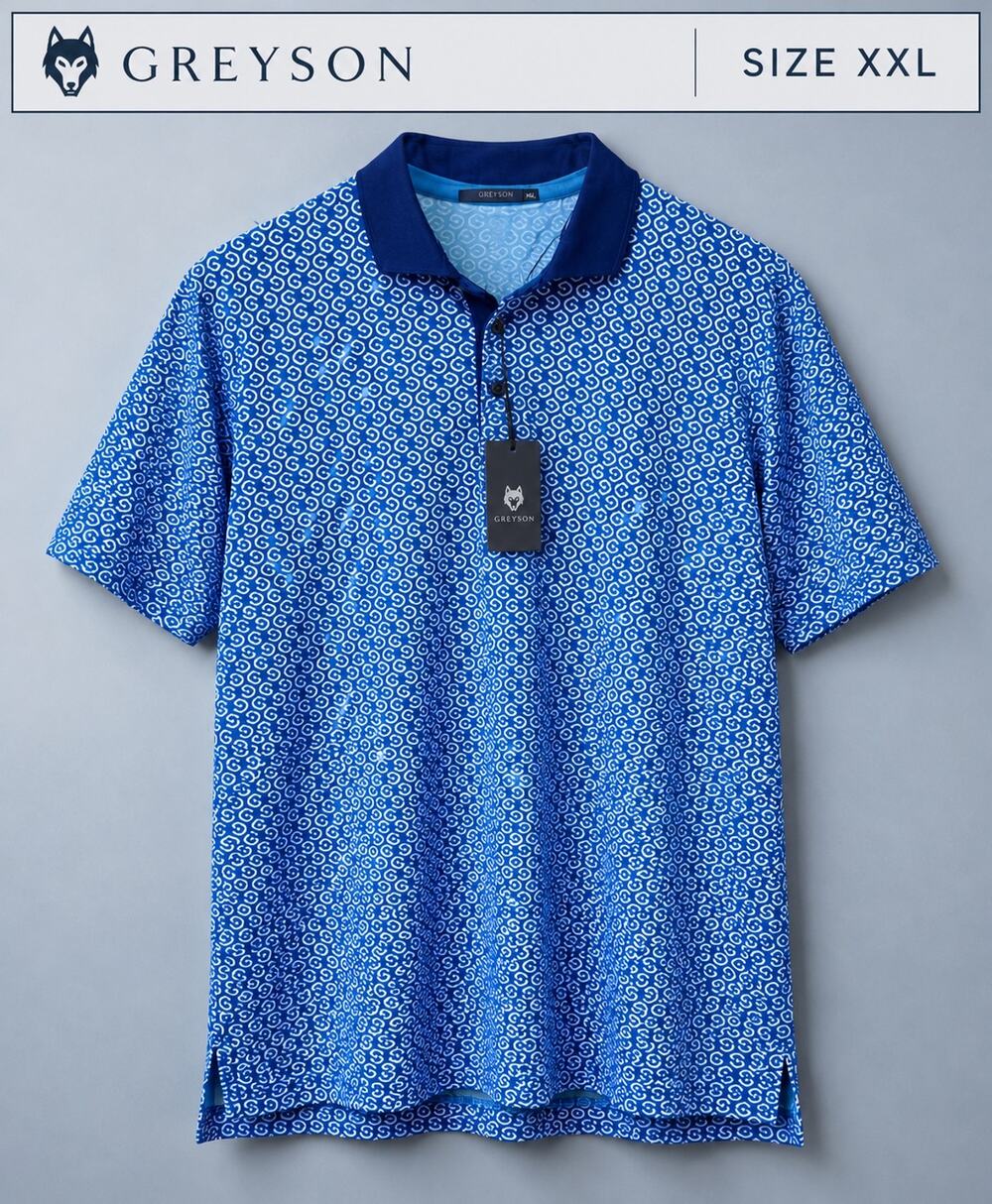 Greyson: NWT Men’s XXL Blue “River Wild” Polo